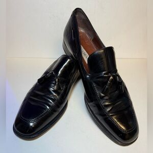 Beltrami by Fratelli Rosetti Classic Black Leather Loafers men’s size 10